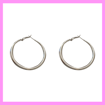 3、【choose any 5 in the live】{Factory price ,huge promotion should choose  in the live}heart tessle hoop fashion gorgeous earring a