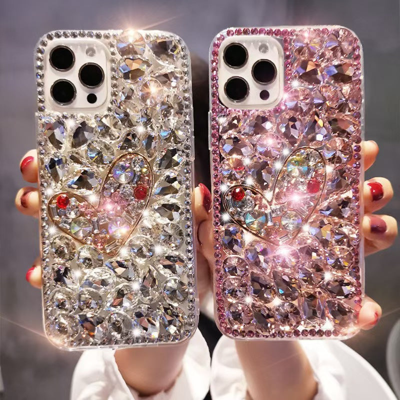 [1-02]  Any Two shining glitter bling bling cases Mobile phone case  Creative DIY mobile phone cases Unleash your personal style!